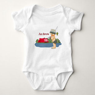 Body Monogram Baby Fisherman une pièce T-shirt