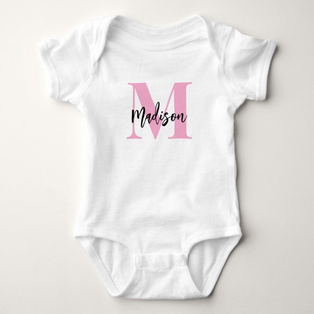 Body Monogramme avec nom de script (Devant)