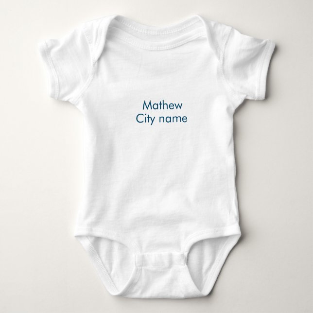 Body monogramme de lettre initiale simple ajoutez votre (Devant)
