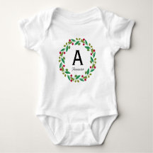 Monogramme initiale - ensemble de Noël pour toute 