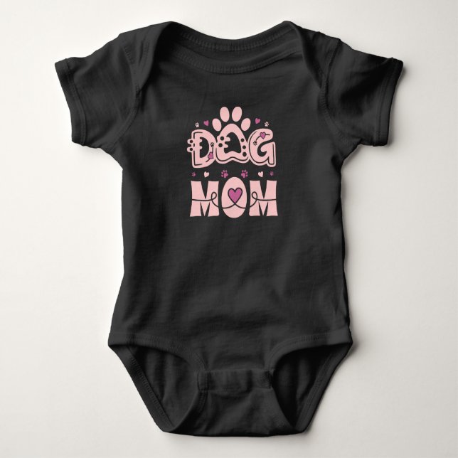 Body Monogramme minimale MAMAN CHIEN (Devant)