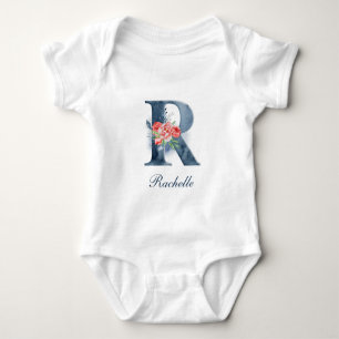 Body Monogramme Personnalisé De Nom Personnalisé Bo