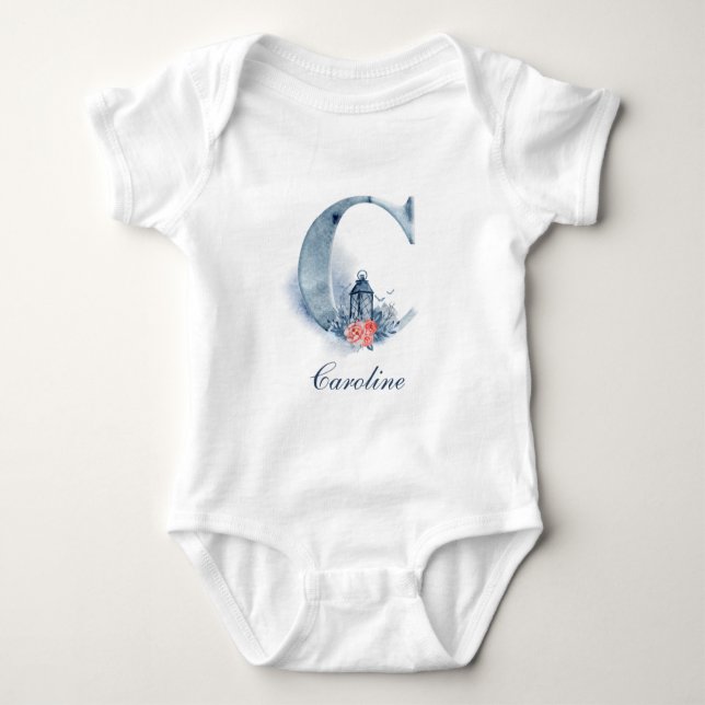 Body Monogramme personnalisé personnalisé | Bodysuit (Devant)