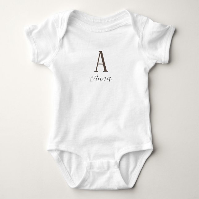 Body Monogramme Vibe d'automne (Devant)