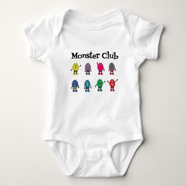 Body Monster Club Costume pour bébé (Devant)