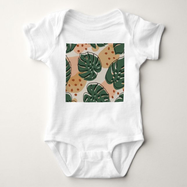 Body Monstera de Boho : motif tropical abstrait (Devant)