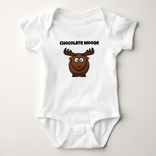 Body Moose au Chocolat Mignon,  Dessin Animé de Dessert (Devant)