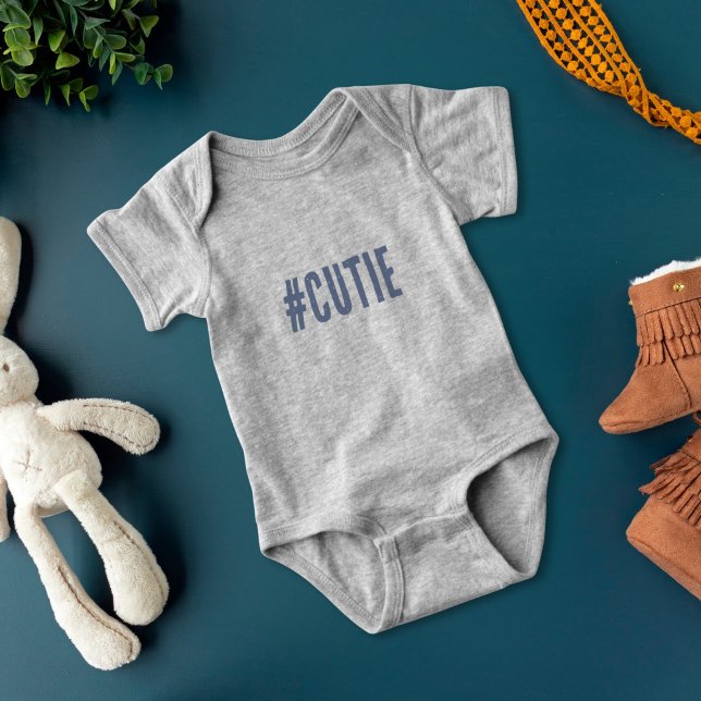 Body Mot Wordart mignon (cutie baby bodysuit)