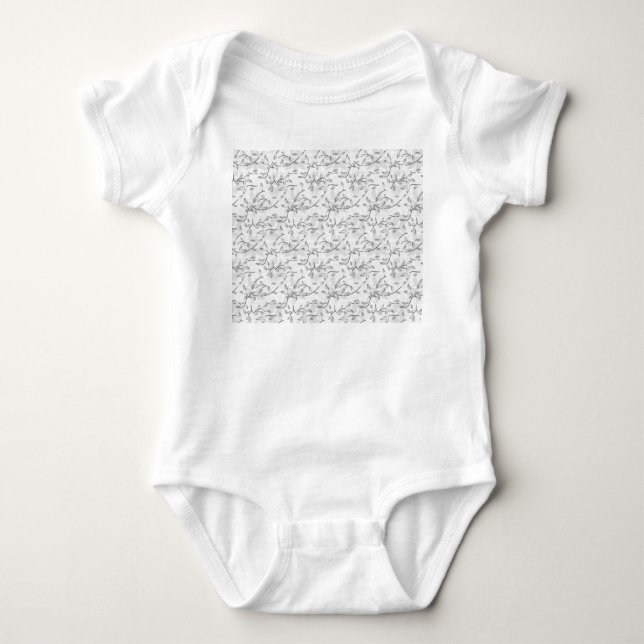 Body Motif botanique monochrome (Devant)