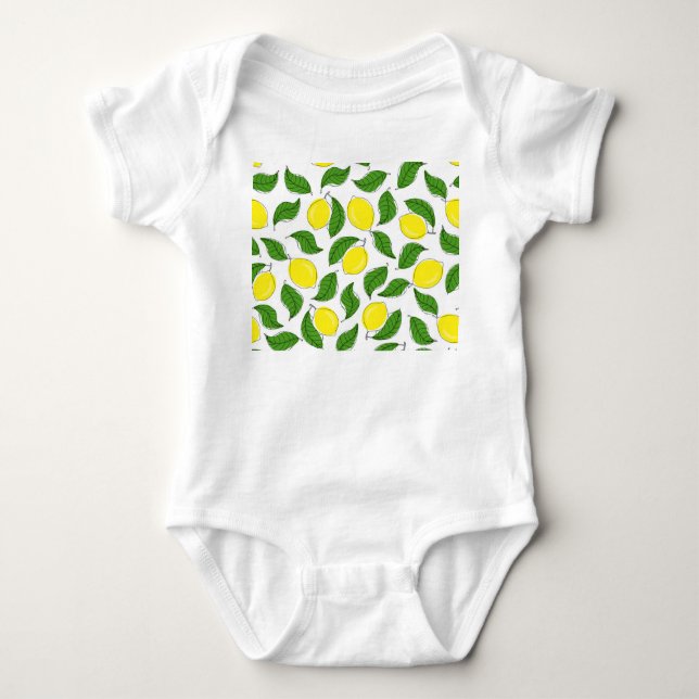 Body Motif Citrons Vifs Feuilles Vertes (Devant)