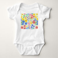 Motif d'aquarelle florale