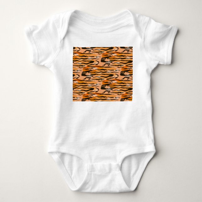 Body Motif de bande de tigre de pêche (Devant)