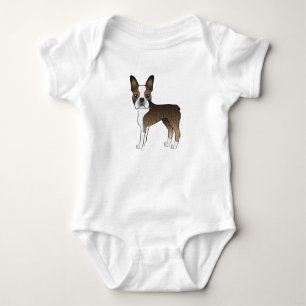 Body Motif de chien de dessin animé adorable Bouledogue