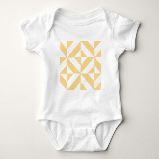 Body Motif de cube géométrique Pale Melon (Devant)