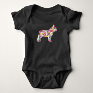 Body motif de fleur bulldog français cadeau de chien c