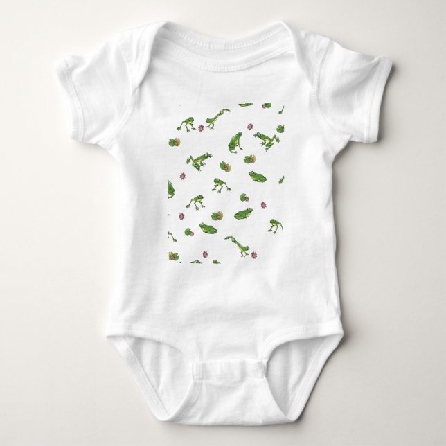 Body Motif de grenouille verte mignonne (Devant)