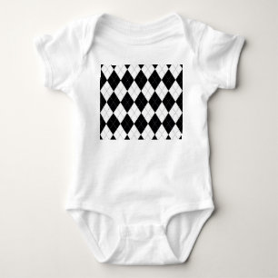 Body Motif de Jacquard géométrique noir blanc