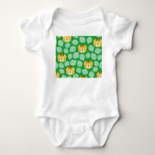 Body Motif Feuille tropical Tiger Kid