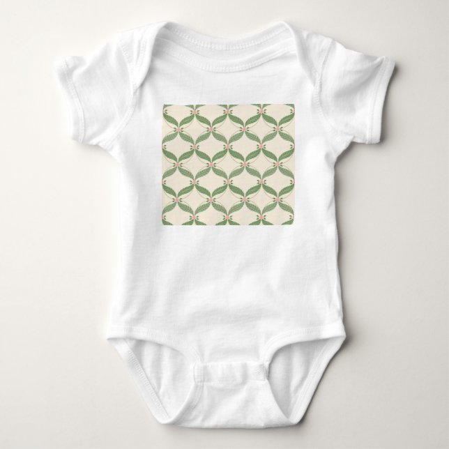 Body Motif Grille Fleurs Feuilles simples (Devant)