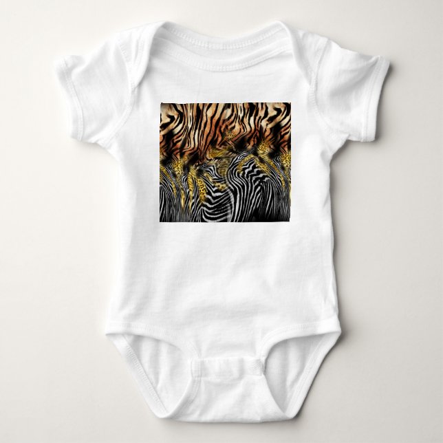 Body Motif mixte de la peau de léopard Zebra (Devant)