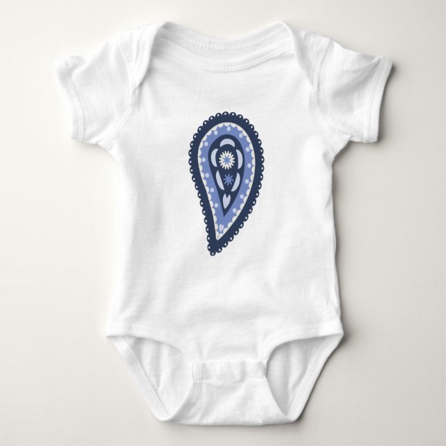 Body Motif Paisley Bleu (Devant)