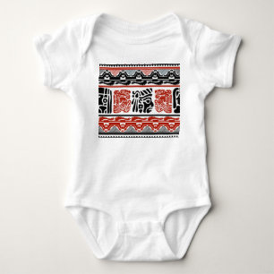 Body Motifs indiens, rouge noir, motif sans couture.