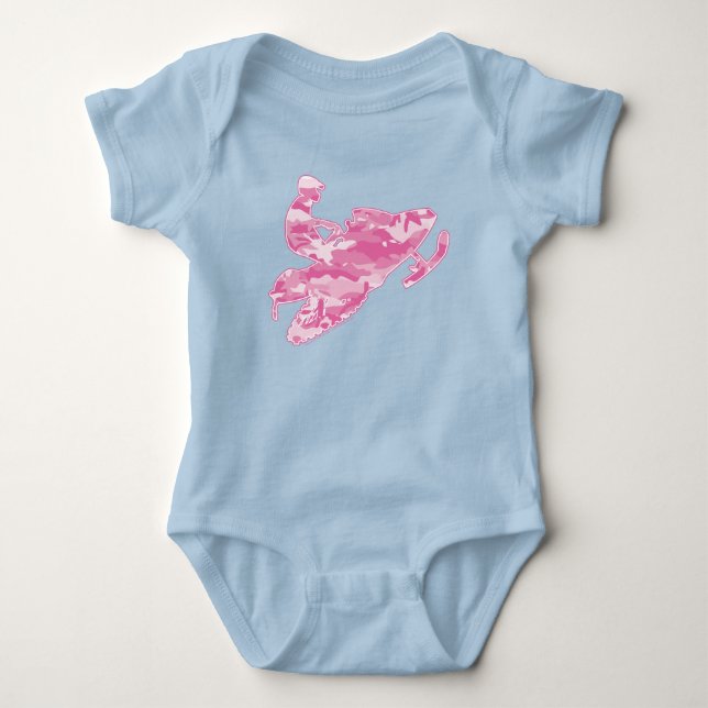 Body Motoneige en Camouflage rose (Devant)