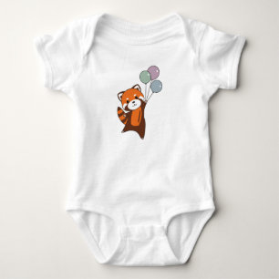 Body Mouches Rouges Panda Ballons mignons Animaux Pour
