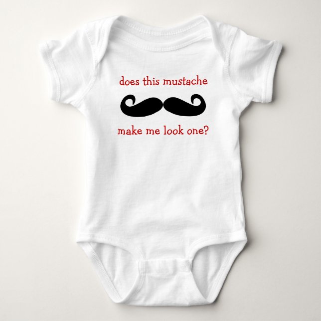 Body Moustache correspondant - T-shirt 1 an (Devant)