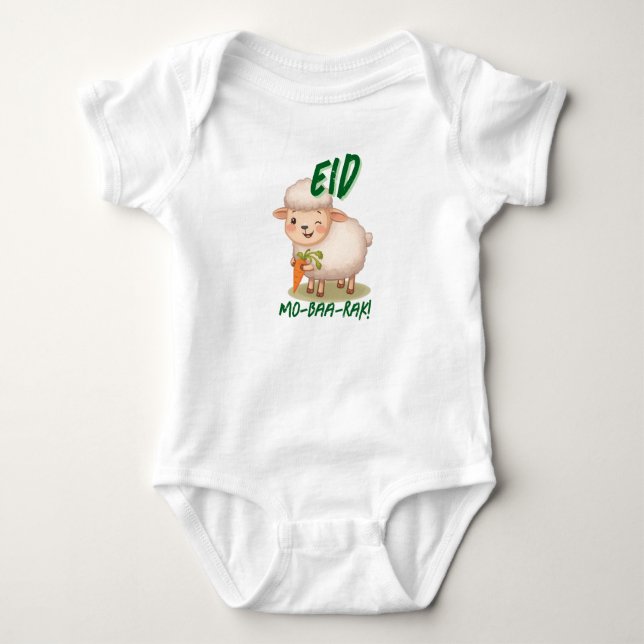 Body Mouton bébé drôle mignon Eid Adha nom de bébé drôl (Devant)