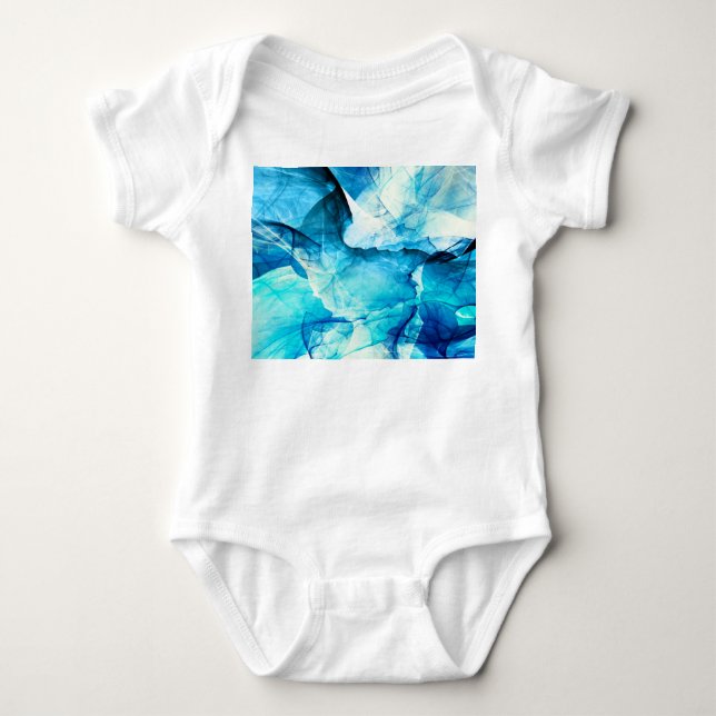 Body mouvement bleu Abstrait : composition fractale. (Devant)