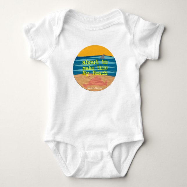 Body My Beach - Martha's Vineyard Baby Romper (Devant)