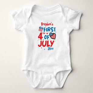 Body My first 4th of July 2022 personalized name & year