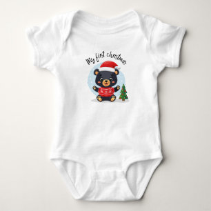 Body "My First Christmas" Nounours bébé