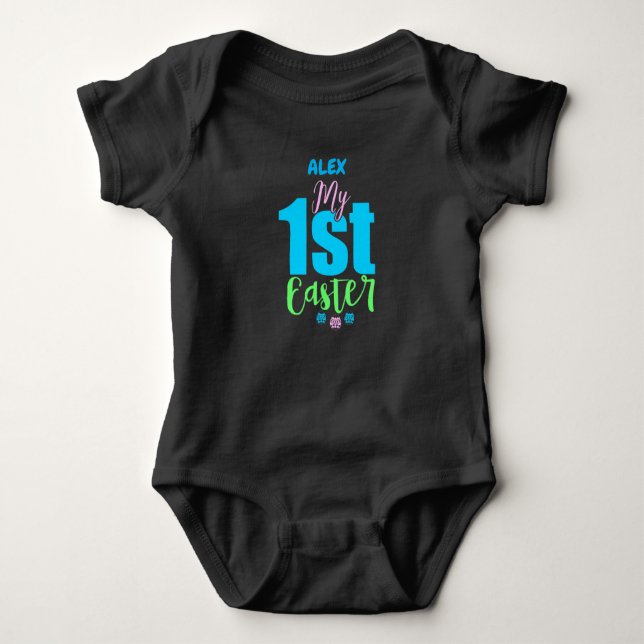 BODY "MY FIRST EASTER" PERSONNALISÉ BÉBÉ BODYSUIT (Devant)