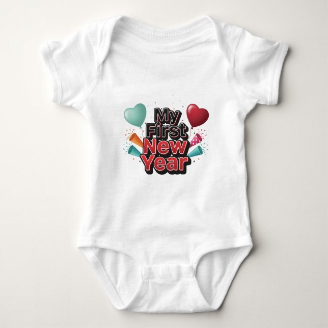 Body My First New Year 2026 Baby  Cute New Year outfit (Devant)