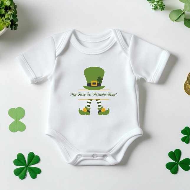 Body "My First St. Patrick's Day" Personnalisé ("My First St. Patrick's Day" Custom Baby Bodysuit)
