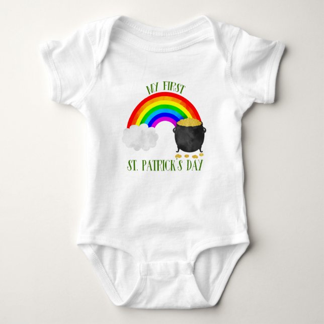 Body My First St Patrick's Day Rainbow et Pot Of Gold (Devant)
