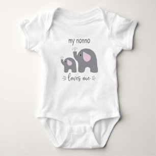 Body My Nonno Loves Me - Elephant Baby One Piece