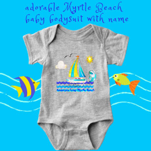 Body Myrtle Beach, SC Cute Sailboat, Sunshine and Gull