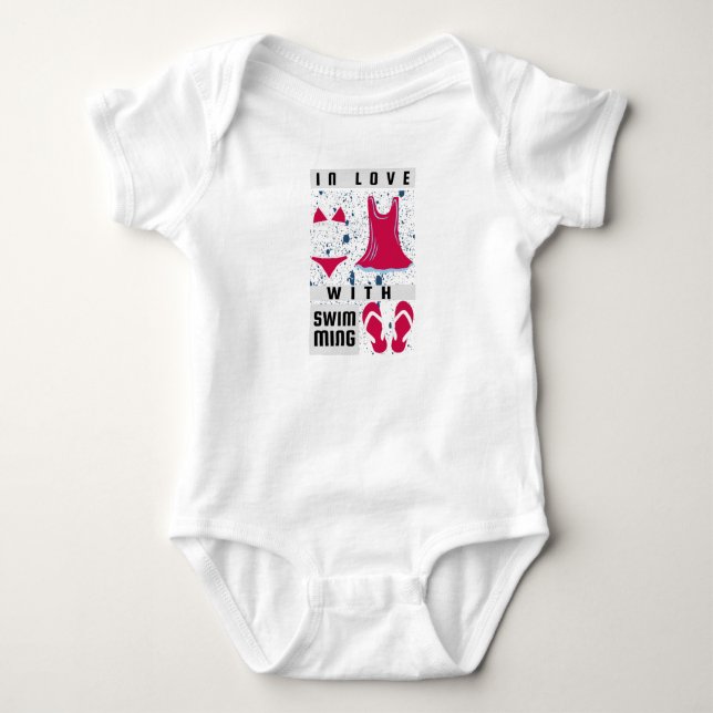 Body Nageuse - Amoureuse de la natation (Devant)