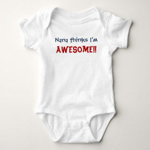 Body Nana pense que je suis génial ! Costume pour bébé