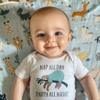 Nap Toute La Journée Fête Toute La Nuit Mignonne S