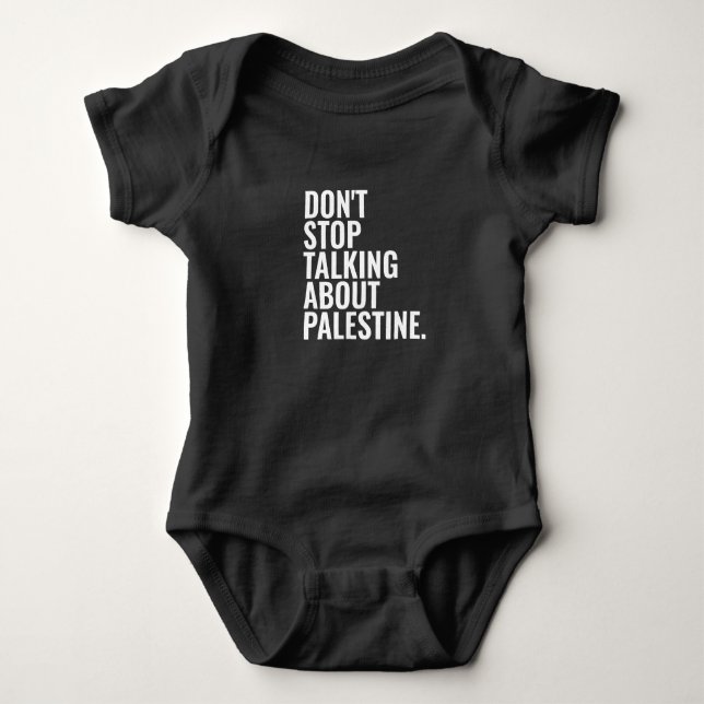 Body n'arrêtez pas de parler de palestine Basic White (Devant)