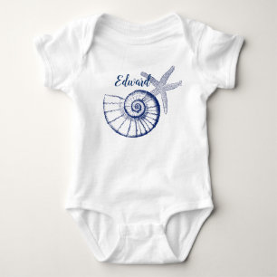 Body Nautilus Coquille et Starfish Marine Life Personna