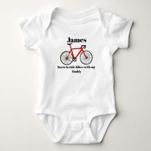 Body Né pour faire du vélo avec mon papa, vélo, vélo