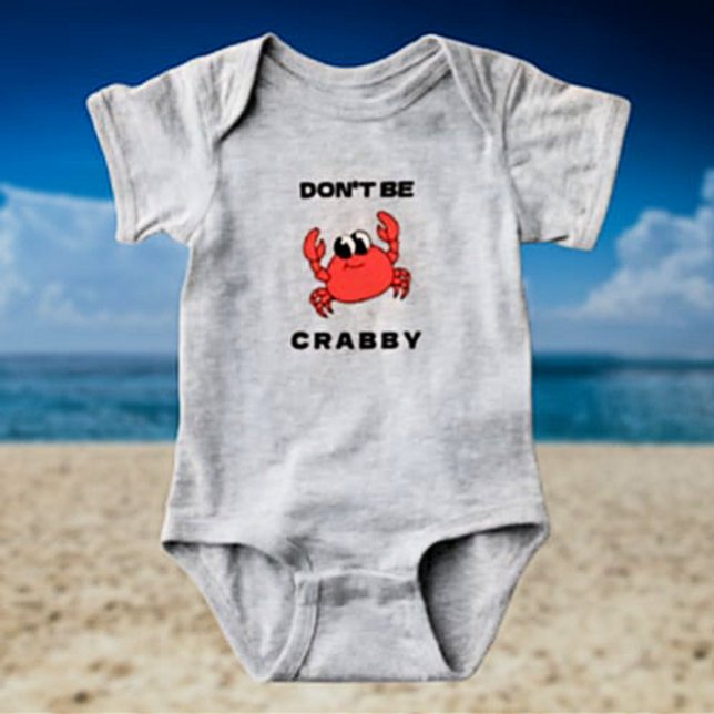 Body Ne sois pas crabe | Bodysuit Funny Red Crab Baby (Créateur téléchargé)