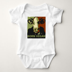 Body Né Vegan Camo Pop Art Cow Baby Jumper