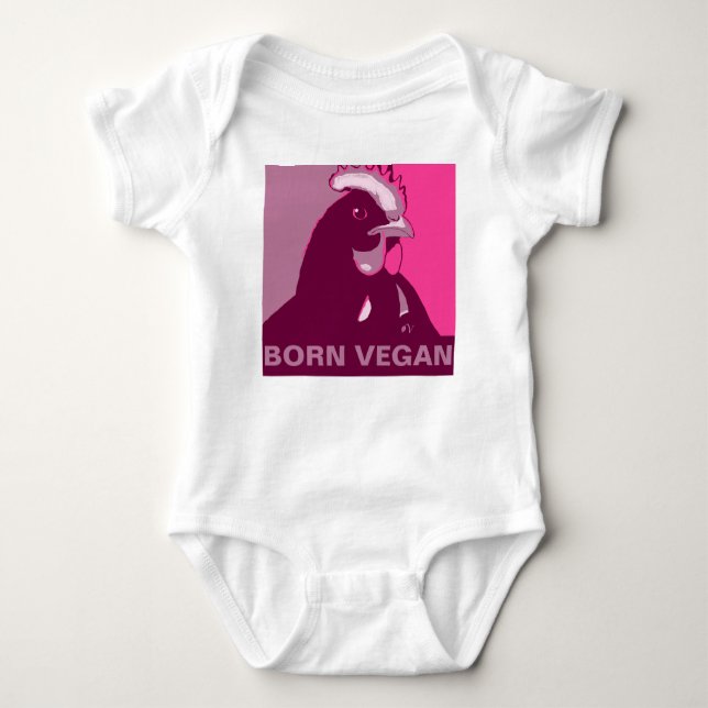 Body Né Vegan Pop Rose Art Picken Baby Jumper (Devant)