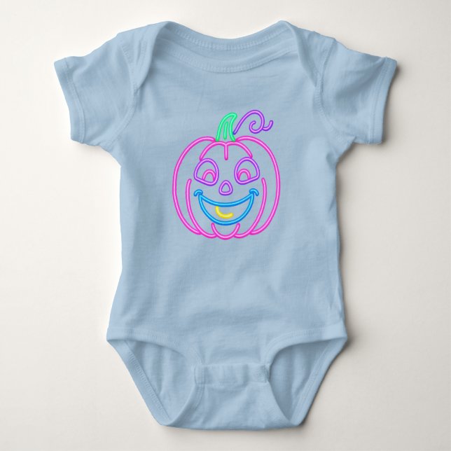Body Neon Pumpkin – Bright and Fun Halloween Design (Devant)